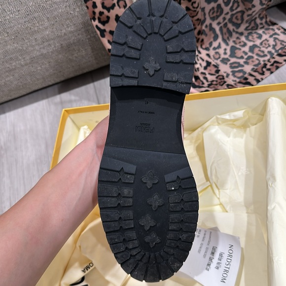 FENDI ROCKOKO LOGO COMBAT BOOT very good condition!! - Picture 9 of 16